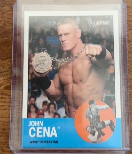 2006 Topps Heritage II WWE # John Cena — front