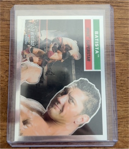 2006 Topps Heritage Chrome WWE #2 Batista — front