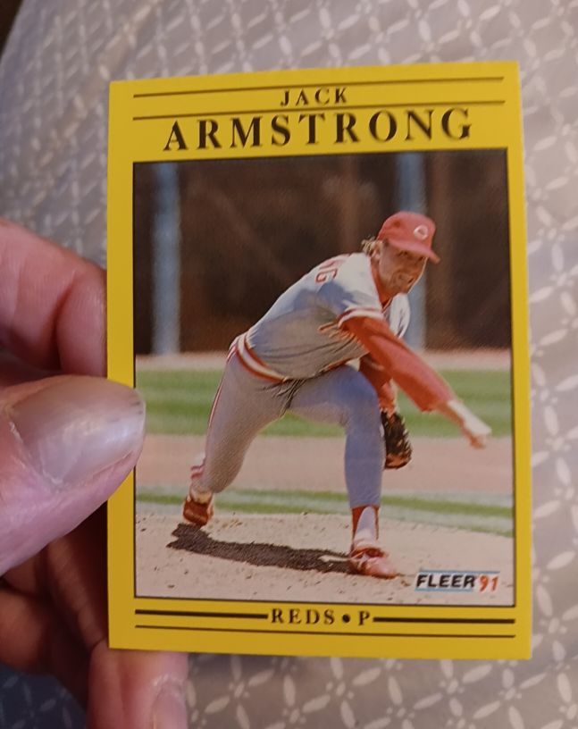 1991 Fleer #55 Jack Armstrong — front