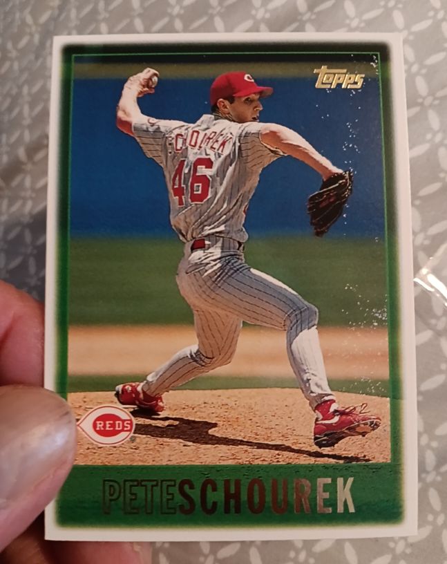 1997 Topps #349 Pete Schourek — front