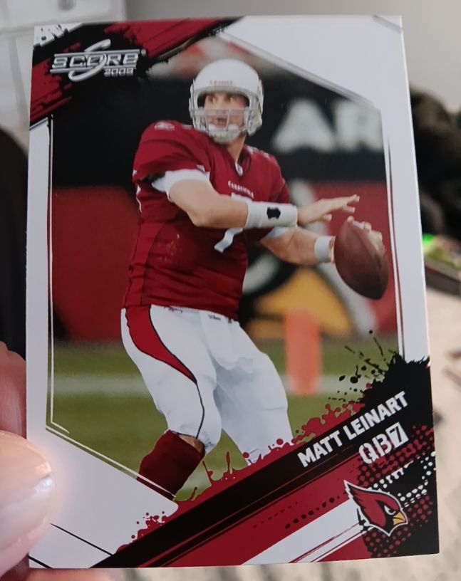 2009 Score #7 Matt Leinart — front