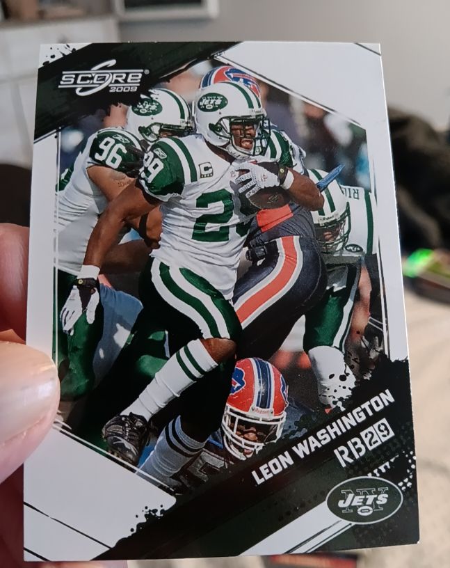 2009 Score #207 Leon Washington — front