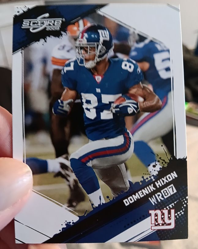 2009 Score #195 Domenik Hixon — front