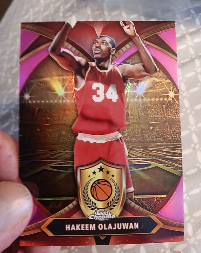2024-25 Topps Chrome #BOD-21 Hakeem Olajuwon Ball of Duty — front