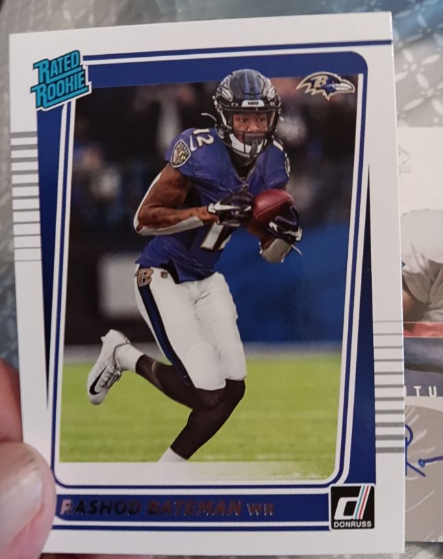 2021 Panini Donruss #265 Rashod Bateman Rated Rookie — front