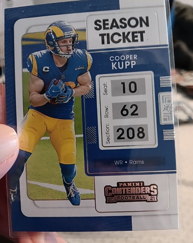 2021 Panini Contenders Season Ticket #55 Cooper Kupp — front
