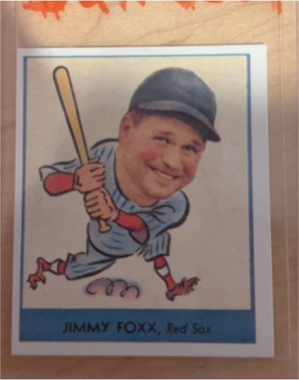 1938 Goudey #249 Jimmy Foxx — front