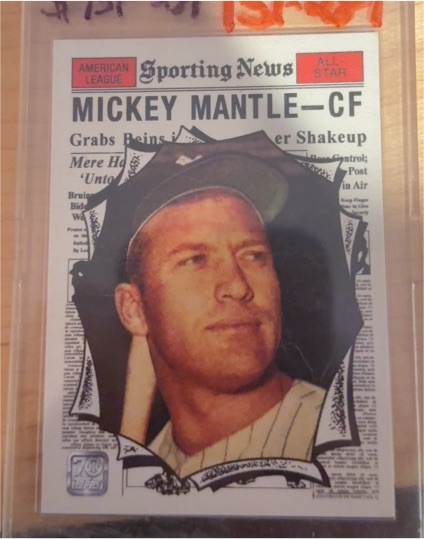 2021 Topps X Mickey Mantle Collection #23 Mickey Mantle 1961 Topps All-Star — front