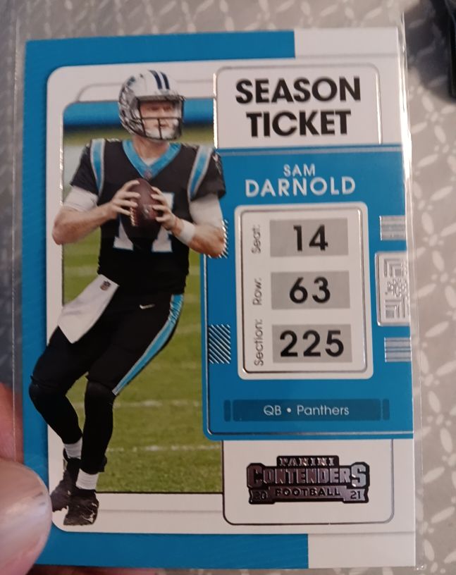 2021 Panini Contenders #13 Sam Darnold — front
