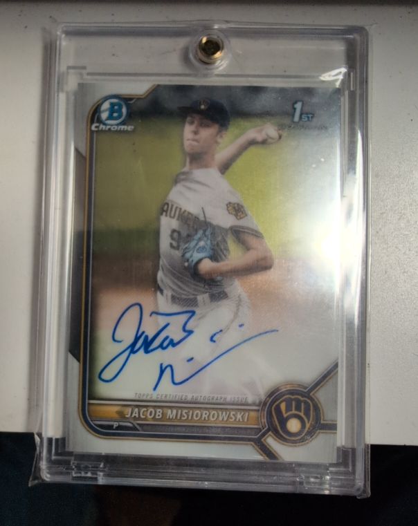 2022 Bowman Chrome Draft #1st Jacob Misiorowski — front