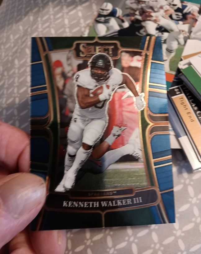 2023 Panini Select Draft Picks Concourse Blue #42 Kenneth Walker III — front