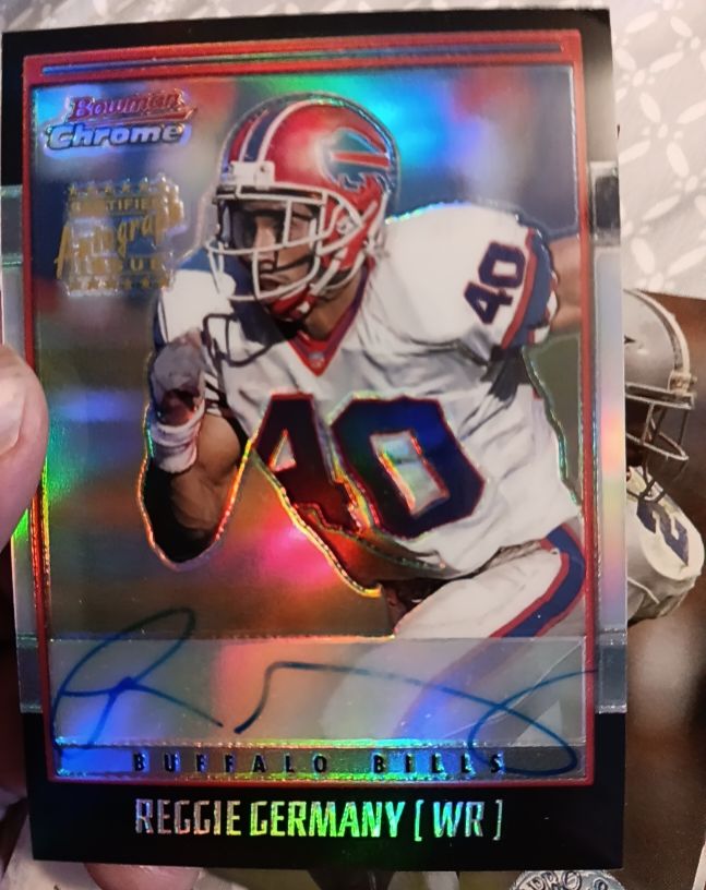 2001 Bowman Chrome #BCRGE Reggie Germany — front