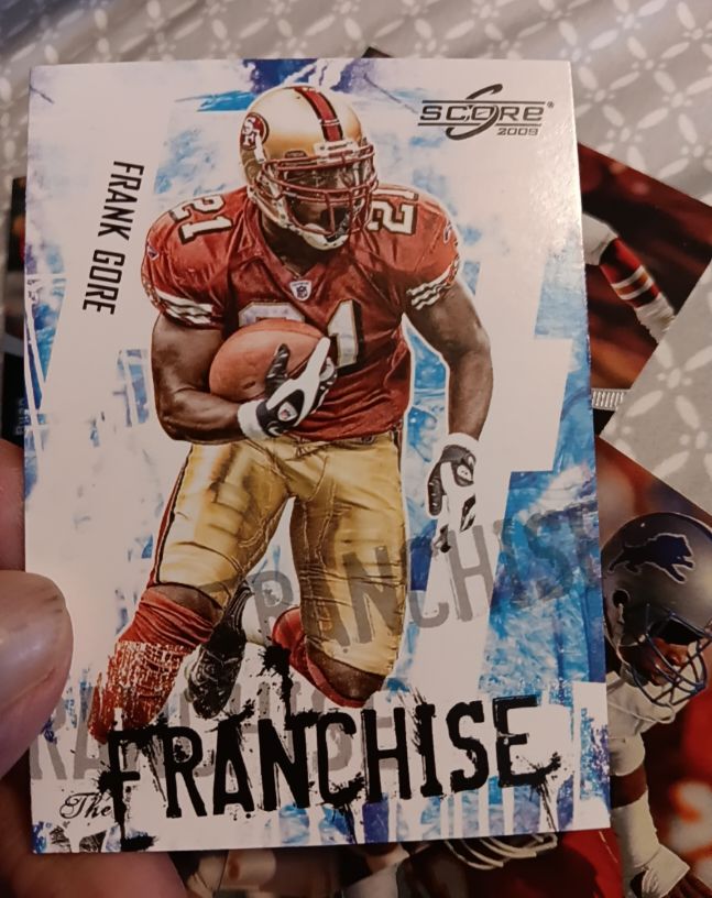 2009 Score Inscriptions Future Franchise #11 Frank Gore — front