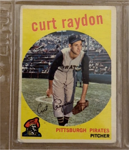 1959 Topps #305 Curt Raydon — front