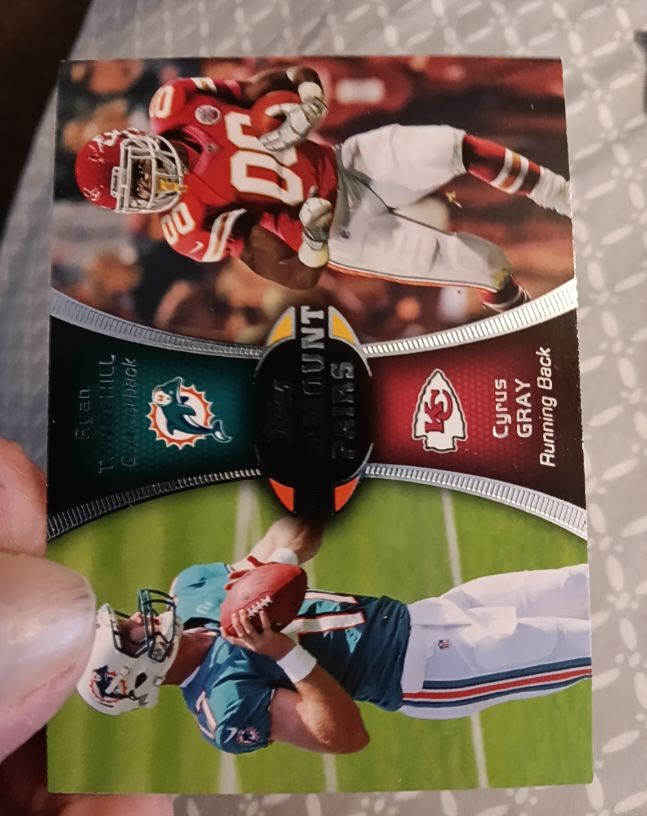 2012 Topps Paramount Pairs #PA-TG Ryan Tannehill / Cyrus Gray — front