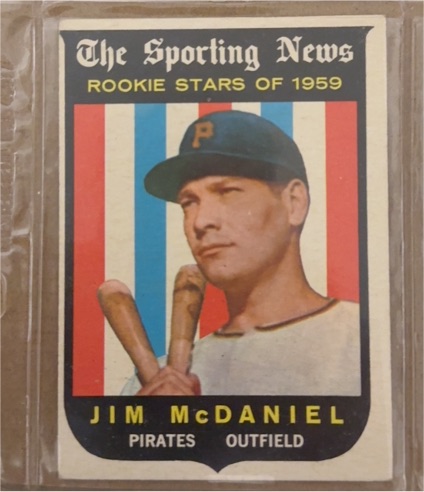 1959 Topps #134 Jim McDaniel — front