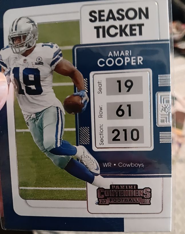 2021 Panini Contenders #27 Amari Cooper — front