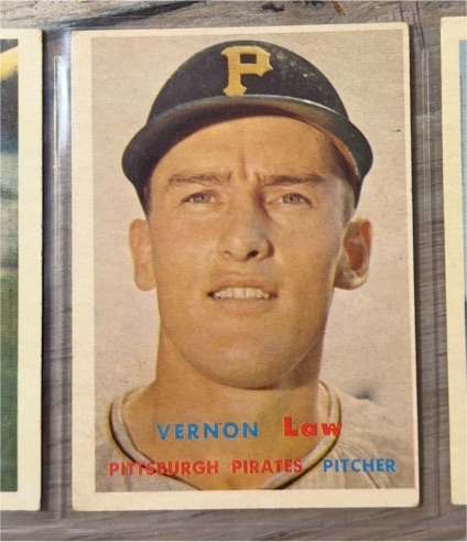 1957 Topps #199 Vernon Law — front