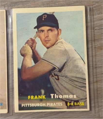 1957 Topps #140 Frank Thomas — front
