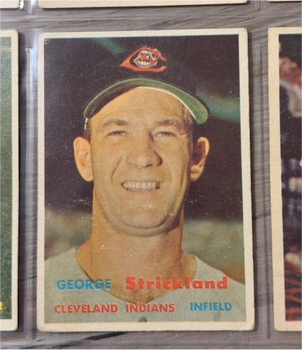 1957 Topps #263 George Strickland — front