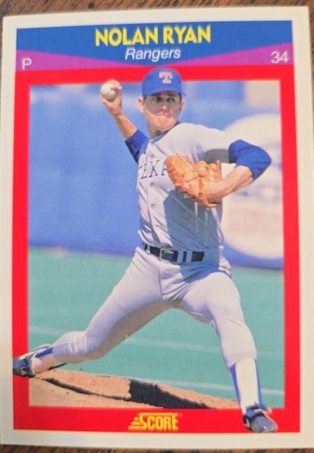 1990 Score 100 Superstars #44 Nolan Ryan — front