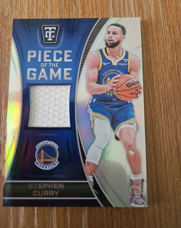 2024-25 Panini Totally Certified Piece of the Game #POG-SCW Stephen Curry — front