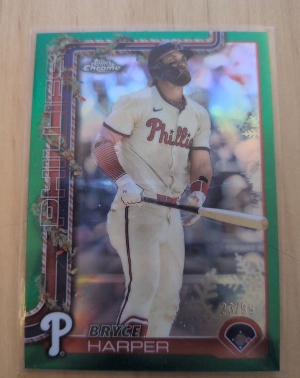 2025 Topps Chrome #150 Bryce Harper — front
