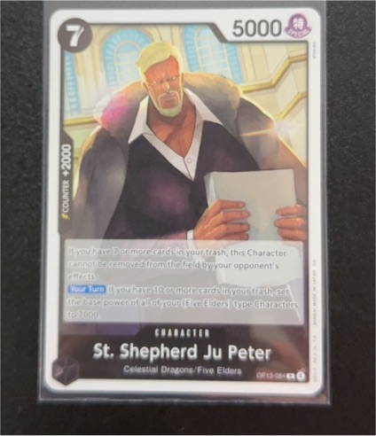 One Piece TCG OP13-084 St. Shepherd Ju Peter — front