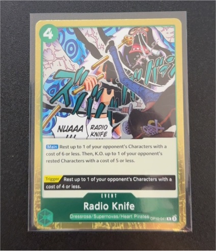 One Piece TCG OP10-041 Radio Knife — front