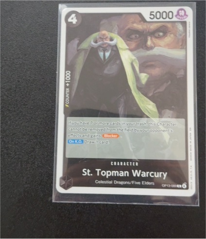 2025 One Piece TCG OP13-089 St. Topman Warcury — front