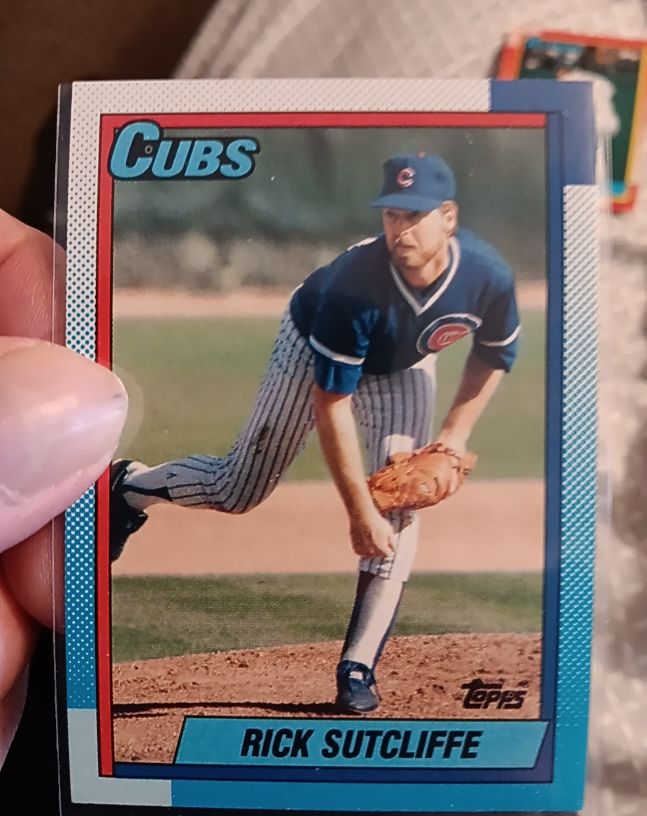 1990 Topps #640 Rick Sutcliffe — front