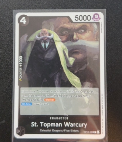2025 One Piece Card Game OP13-089 St. Topman Warcury — front