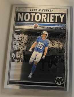 2025 Panini Mosaic Notoriety #2 Ladd McConkey — front