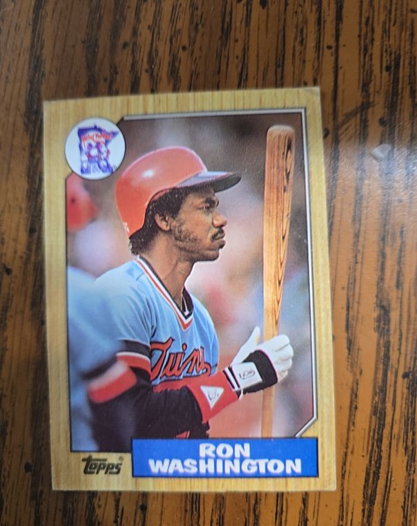 1987 Topps #169 Ron Washington — front