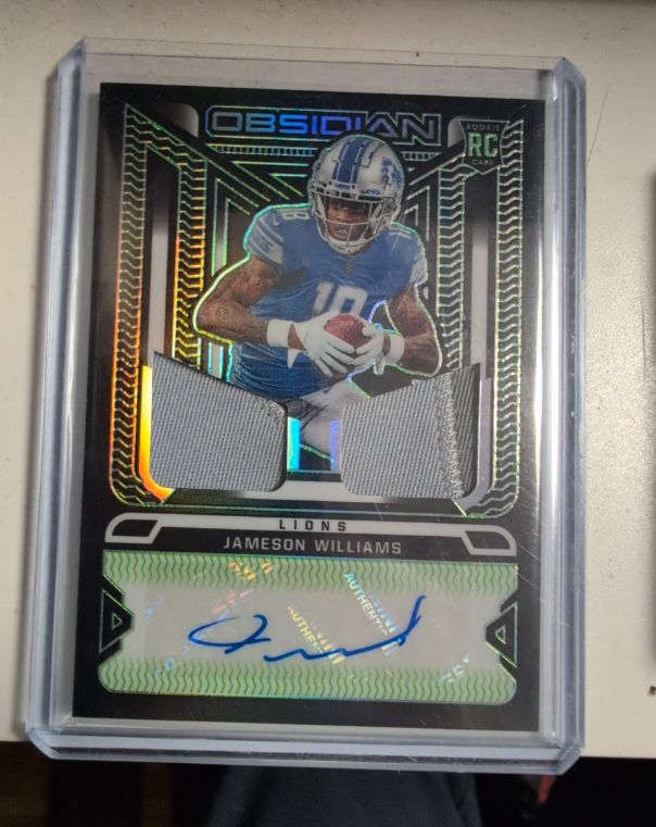 2022 Panini Obsidian #RJI-JWI Jameson Williams — front
