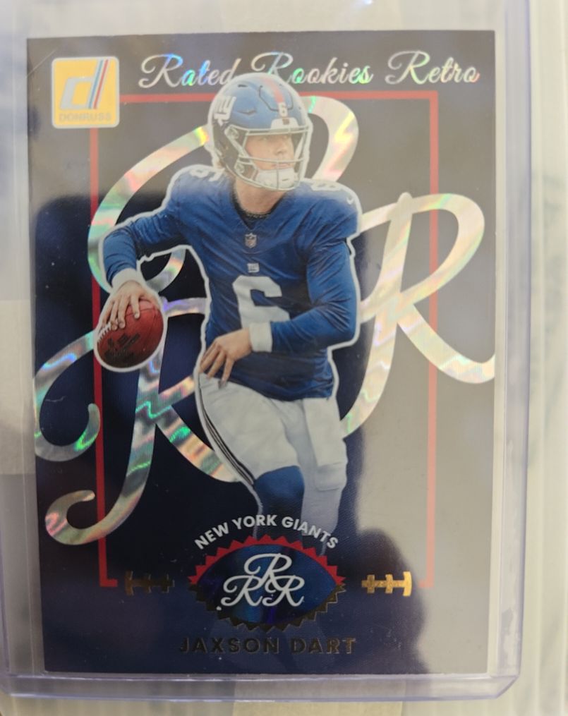 2025 Panini Donruss Rated Rookies Retro #1 Jaxson Dart — front