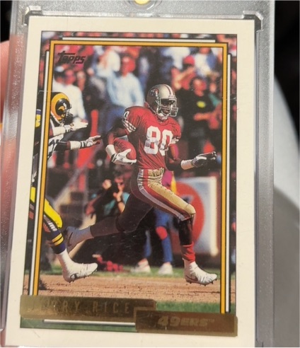 1992 Topps #665 Jerry Rice — front