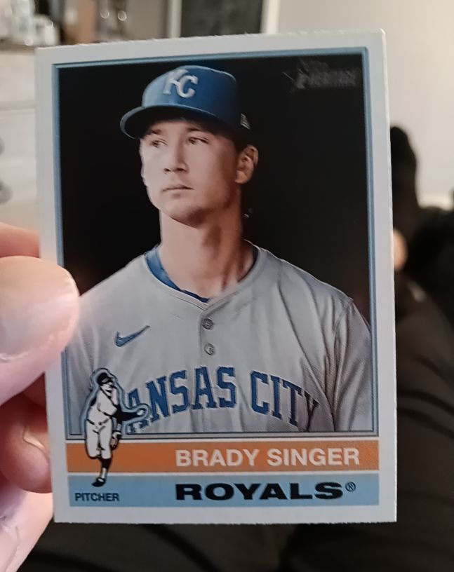 2025 Topps Heritage #333 Brady Singer — front