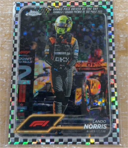 2024 Topps Chrome Formula 1 Grand Prix Driver of the Day #167 Lando Norris — front