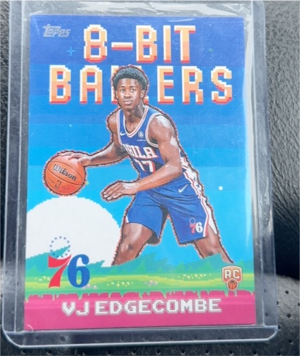 2025-26 Topps #8B-33 VJ Edgecombe 8-Bit Ballers Rookie Card — front