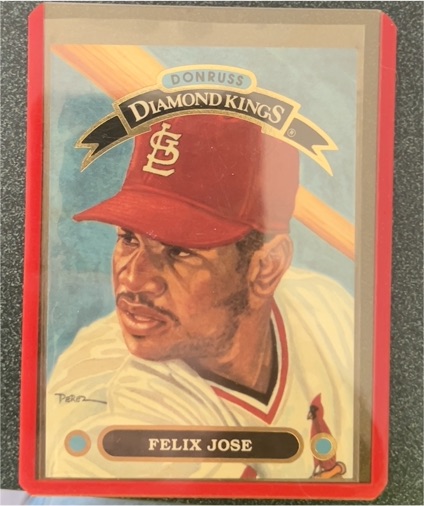 1991 Donruss Diamond Kings #DK-13 Felix Jose — front