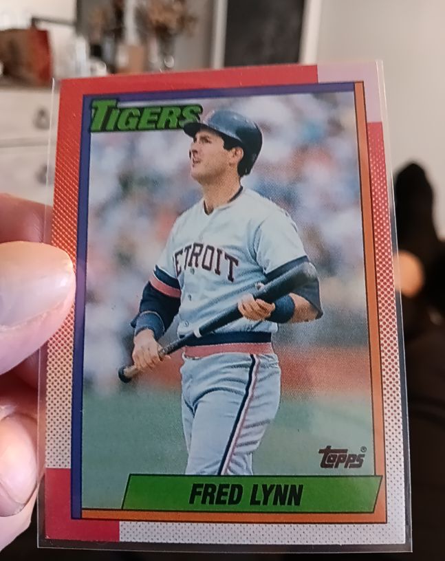 1990 Topps #107 Fred Lynn — front