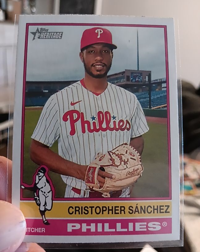 2025 Topps Heritage #407 Cristopher Sánchez — front