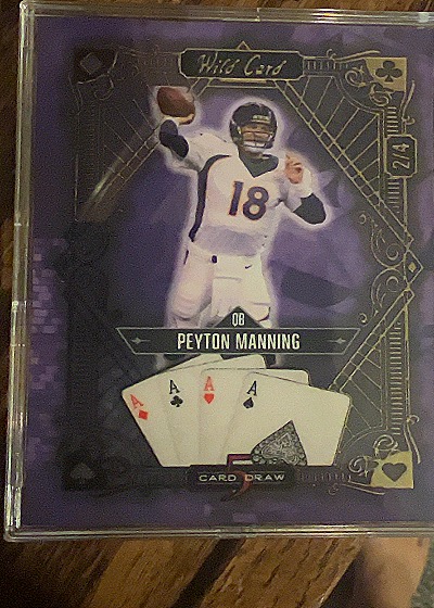2024 Wild Card 5 Card Draw #S5CDV-PM Peyton Manning — front