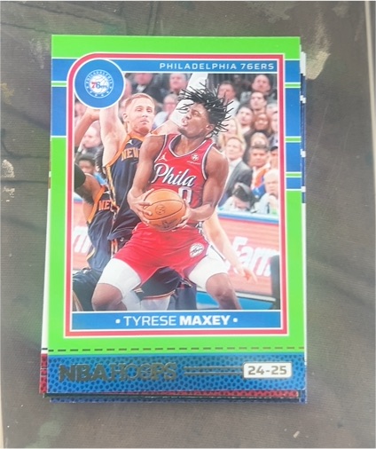 2024-25 Panini NBA Hoops #84 Tyrese Maxey — front