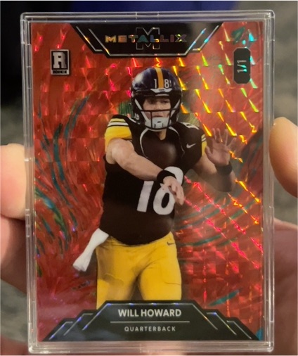2025 Wild Card Metallix #M Will Howard — front