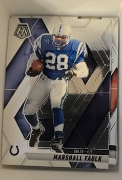 2020 Panini Mosaic #28 Marshall Faulk — front