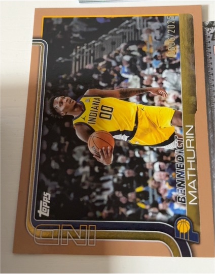 2025 Topps Basketball #48 Bennedict Mathurin — front