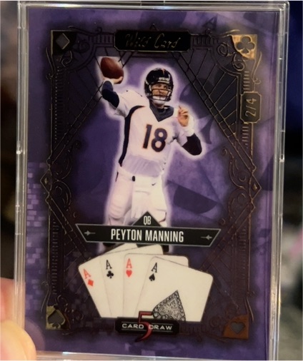 2024 Wild Card 5 Card Draw Peyton Manning Purple 1/4 — front