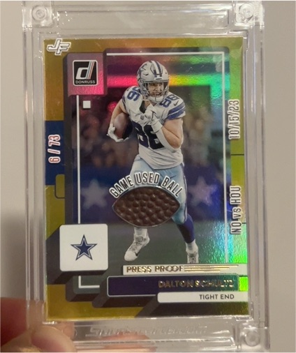 2025 Donruss Jersey Fusion Ball Stars #6 Dalton Schultz — front